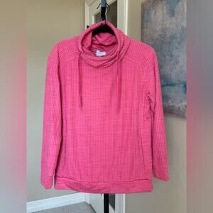 Columbia Pink Cowl Neck Sweater